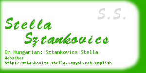 stella sztankovics business card